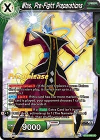 Whis, Pre-Fight Preparations - Realm of the Gods Pre-Release Cards - Dragon Ball Super: Masters card