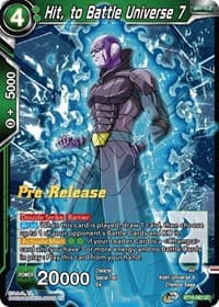 Hit, to Battle Universe 7 - Realm of the Gods Pre-Release Cards - Dragon Ball Super: Masters card