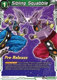 Sibling Squabble - Realm of the Gods Pre-Release Cards - Dragon Ball Super: Masters card