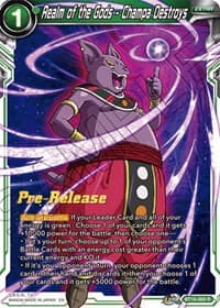 Realm of the Gods - Champa Destroys - Realm of the Gods Pre-Release Cards - Dragon Ball Super: Masters card