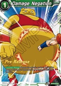 Damage Negation - Realm of the Gods Pre-Release Cards - Dragon Ball Super: Masters card