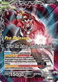 Dabura // Demon God Dabura, Diabolical Awakening - Realm of the Gods Pre-Release Cards - Dragon Ball Super: Masters card
