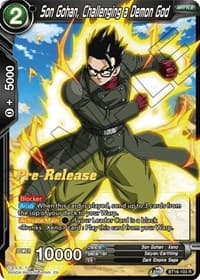 Son Gohan, Challenging a Demon God - Realm of the Gods Pre-Release Cards - Dragon Ball Super: Masters card