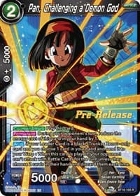 Pan, Challenging a Demon God - Realm of the Gods Pre-Release Cards - Dragon Ball Super: Masters card
