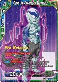 Frost, by Any Means Necessary - Realm of the Gods Pre-Release Cards - Dragon Ball Super: Masters card