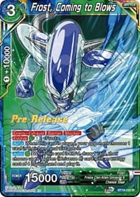Frost, Coming to Blows - Realm of the Gods Pre-Release Cards - Dragon Ball Super: Masters card