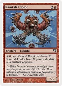 Pain Kami (Spanish) - "Kami del dolor" (C28) - Magic Encyclopedia 2005 (Salvat/Hachette) - Magic: The Gathering card