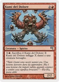 Pain Kami (Italian) - "Kami del Dolore" (C29) - Magic Encyclopedia 2005 (Salvat/Hachette) - Magic: The Gathering card