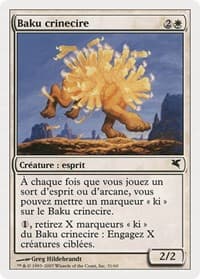 Waxmane Baku (French) - "Baku crinecire" (C31) - Magic Encyclopedia 2005 (Salvat/Hachette) - Magic: The Gathering card