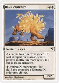 Waxmane Baku (French) - "Baku crinecire" (C32) - Magic Encyclopedia 2005 (Salvat/Hachette) - Magic: The Gathering card