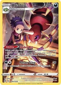 Ariados - SWSH09: Brilliant Stars Trainer Gallery - Pokemon card
