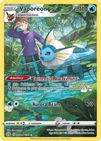 Vaporeon - SWSH09: Brilliant Stars Trainer Gallery - Pokemon card