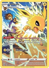 Jolteon - SWSH09: Brilliant Stars Trainer Gallery - Pokemon card