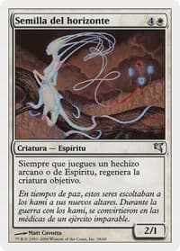 Horizon Seed (Spanish) - "Semilla del horizonte" - Magic Encyclopedia 2005 (Salvat/Hachette) - Magic: The Gathering card
