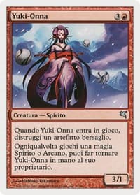 Yuki-Onna (Italian) - "Yuki-Onna" - Magic Encyclopedia 2005 (Salvat/Hachette) - Magic: The Gathering card