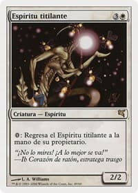 Blinking Spirit (Spanish) - "Espíritu titilante" - Magic Encyclopedia 2005 (Salvat/Hachette) - Magic: The Gathering card