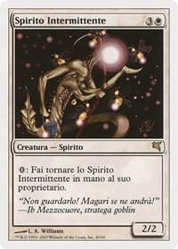 Blinking Spirit (Italian) - "Spirito Intermittente" - Magic Encyclopedia 2005 (Salvat/Hachette) - Magic: The Gathering card