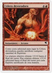 Devouring Rage (Spanish) - "Cólera devoradora" - Magic Encyclopedia 2005 (Salvat/Hachette) - Magic: The Gathering card