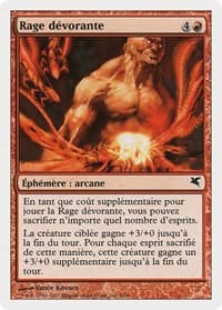 Devouring Rage (French) - "Rage dévorante" - Magic Encyclopedia 2005 (Salvat/Hachette) - Magic: The Gathering card
