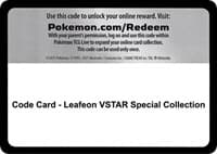 Code Card - Leafeon VSTAR Special Collection - SWSH09: Brilliant Stars - Pokemon card