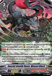 Special Stealth Beast, Weasel Black - D-VS03: V Clan Collection Vol.3 - Cardfight Vanguard card