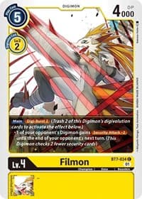 Filmon - Next Adventure - Digimon Card Game card