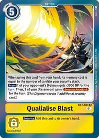 Qualialise Blast - Next Adventure - Digimon Card Game card