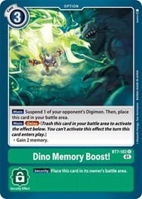 Dino Memory Boost! - Next Adventure - Digimon Card Game card