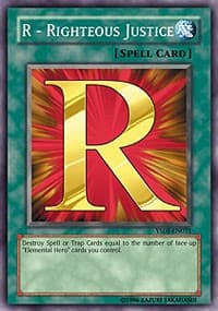 R - Righteous Justice - Starter Deck: Jaden Yuki - YuGiOh card