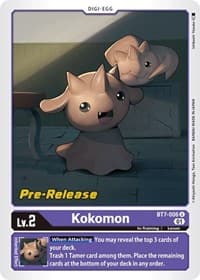 Kokomon - Next Adventure Pre-Release Cards - Digimon Card Game card