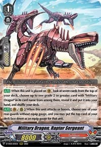 Military Dragon, Raptor Sergeant - D-VS04: V Clan Collection Vol.4 - Cardfight Vanguard card