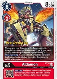 Aldamon - Next Adventure Pre-Release Cards - Digimon Card Game card