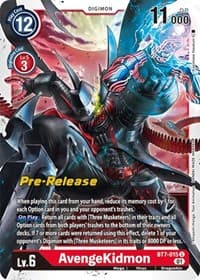 AvengeKidmon - Next Adventure Pre-Release Cards - Digimon Card Game card