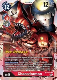 Chaosdramon - Next Adventure Pre-Release Cards - Digimon Card Game card