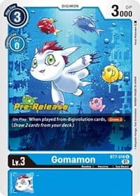 Gomamon - Next Adventure Pre-Release Cards - Digimon Card Game card