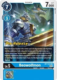 Beowolfmon - Next Adventure Pre-Release Cards - Digimon Card Game card