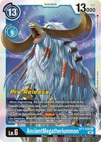 AncientMegatheriummon - Next Adventure Pre-Release Cards - Digimon Card Game card