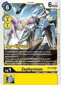 Zephyrmon - Next Adventure Pre-Release Cards - Digimon Card Game card