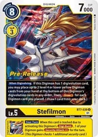 Stefilmon - Next Adventure Pre-Release Cards - Digimon Card Game card
