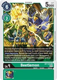 Beetlemon - Next Adventure Pre-Release Cards - Digimon Card Game card