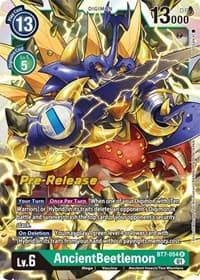 AncientBeetlemon - Next Adventure Pre-Release Cards - Digimon Card Game card