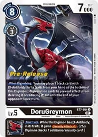 DoruGreymon - Next Adventure Pre-Release Cards - Digimon Card Game card