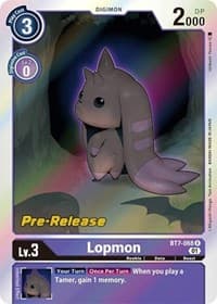 Lopmon - Next Adventure Pre-Release Cards - Digimon Card Game card