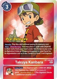 Takuya Kanbara - Next Adventure Pre-Release Cards - Digimon Card Game card