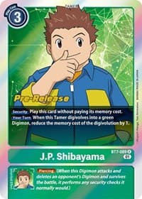 J.P. Shibayama - Next Adventure Pre-Release Cards - Digimon Card Game card