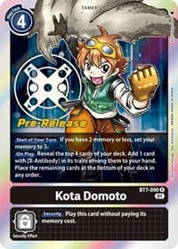 Kota Domoto - Next Adventure Pre-Release Cards - Digimon Card Game card
