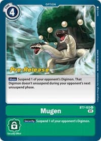 Mugen - Next Adventure Pre-Release Cards - Digimon Card Game card