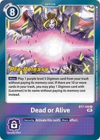 Dead or Alive - Next Adventure Pre-Release Cards - Digimon Card Game card
