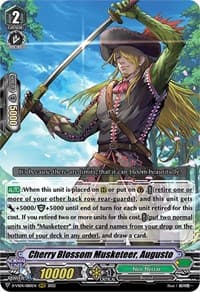 Cherry Blossom Musketeer, Augusto - D-VS04: V Clan Collection Vol.4 - Cardfight Vanguard card