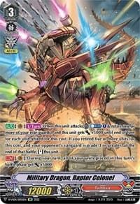 Military Dragon, Raptor Colonel (SP) - D-VS04: V Clan Collection Vol.4 - Cardfight Vanguard card